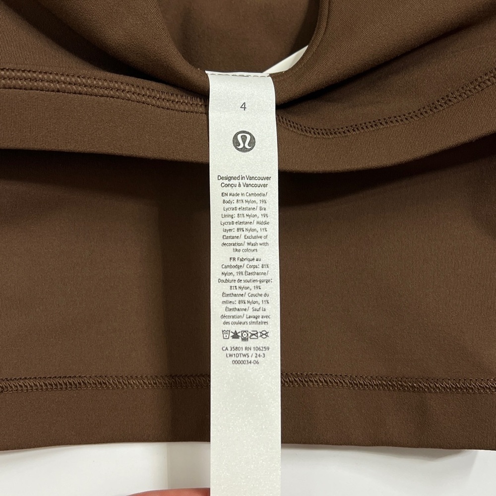 Lululemon NWOT Align Tank Top Java - Picture 5 of 6